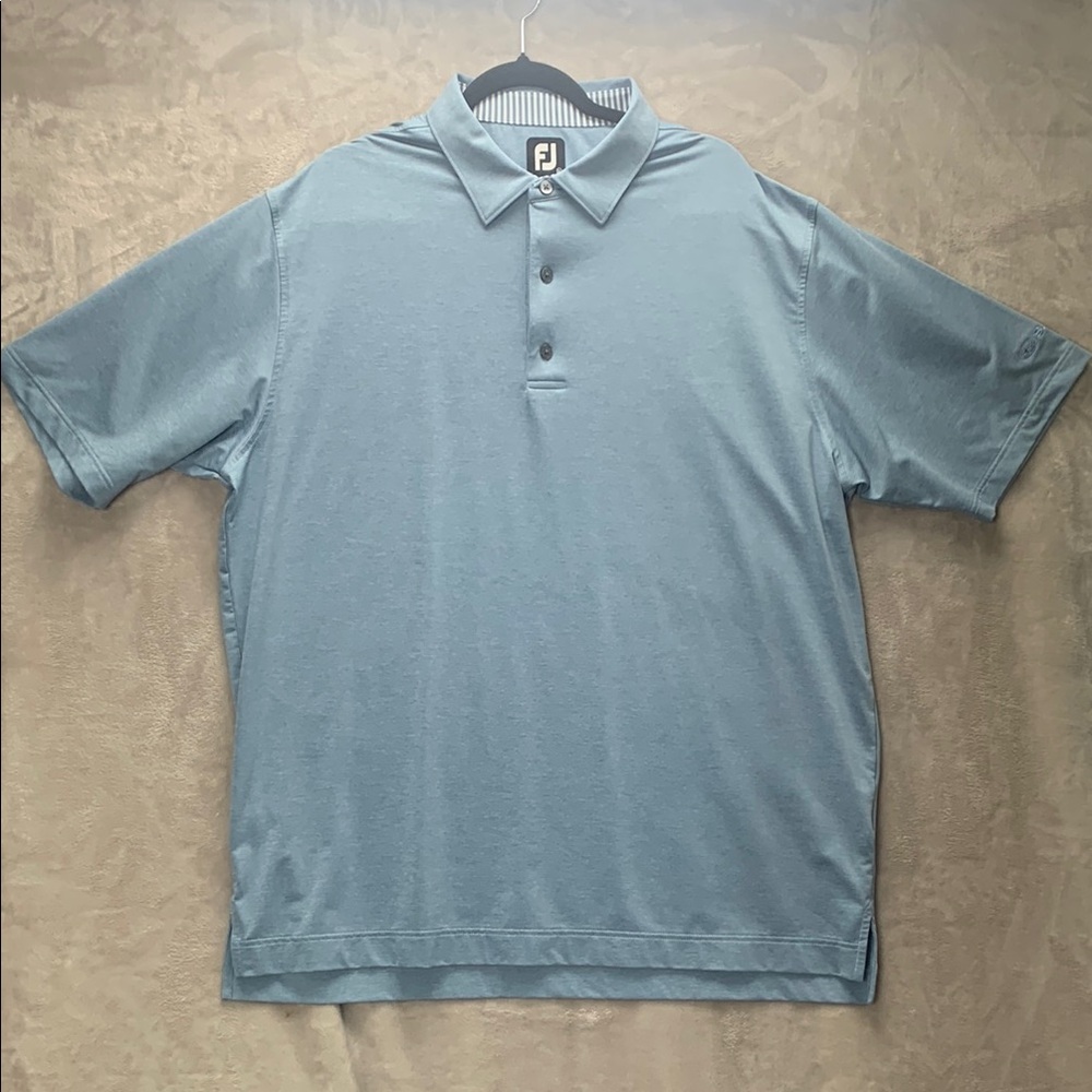 FOOT JOY FJ | 2xl Men's Subaru Polo Golf Shirt | Light Blue 26396 0320 1337418